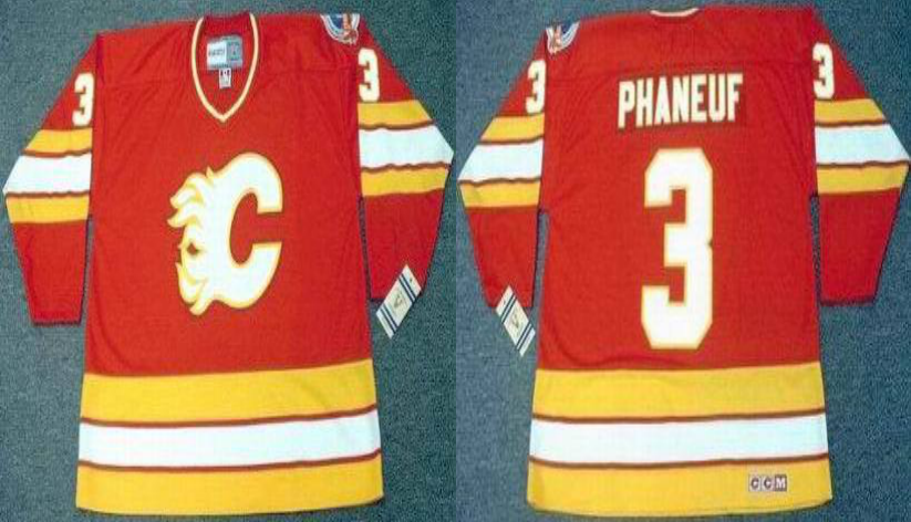2019 Men Calgary Flames #3 Phaneuf red CCM NHL jerseys->calgary flames->NHL Jersey